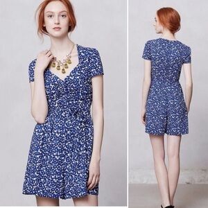 Anthropologie LEIFNOTES Floral Romper